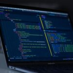 Business software on a laptop