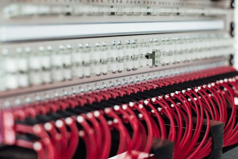 Organized network rack