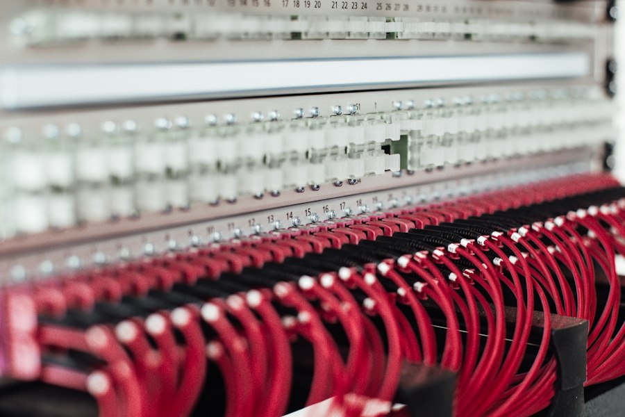 Organized network rack
